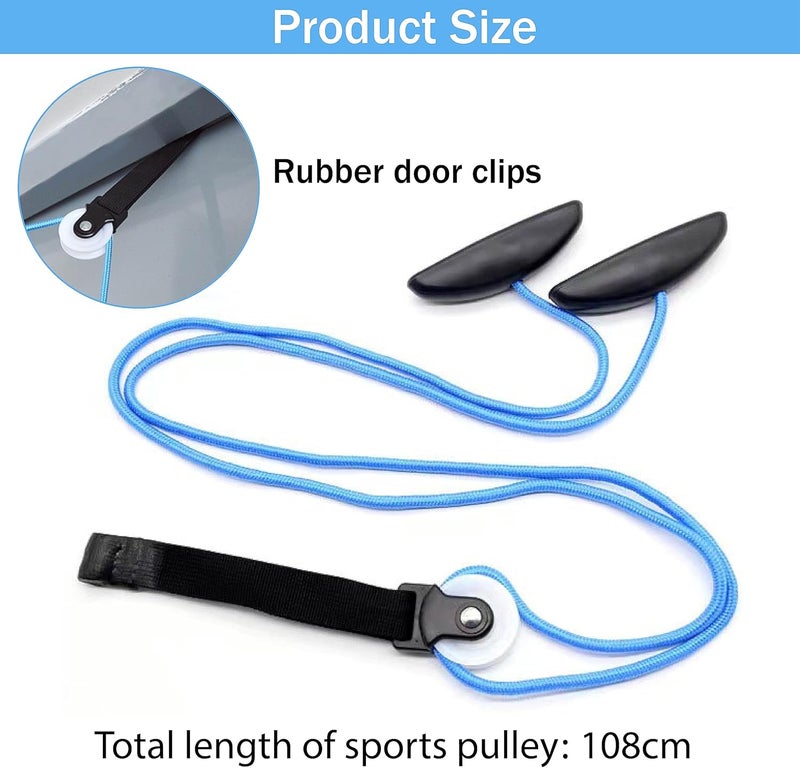 Zlongron pulleys for shoulder rehab over door,Helps promote recovery from surgery and shoulder pain relief，shoulder pulley for physical therapy，therapist choice shoulder pulley over the door (blue) - Image 2